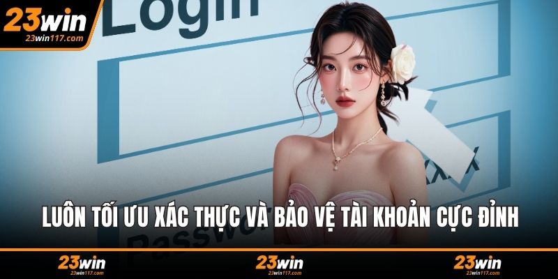Luôn tối ưu xác thực và bảo vệ tài khoản cực đỉnh